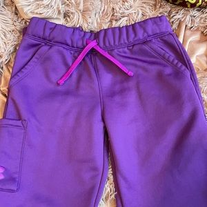 Under armor purple sweatpants size 8/10